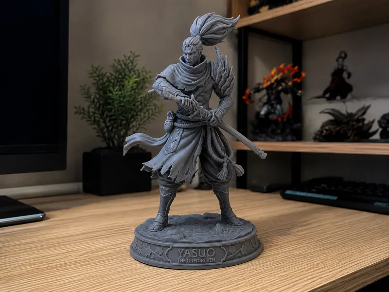 Wind Swordsman Samurai | Fantasy Warrior Statue