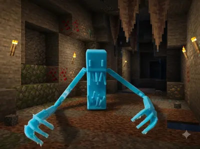 The watching nightmare-horror minecraft dweller
