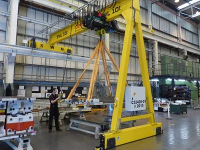 Semi gantry crane