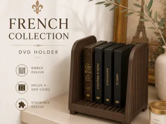 French Collection– Ribbed DVD Rack