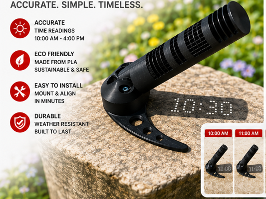 Digital Sundial Garden & Desk Decoration