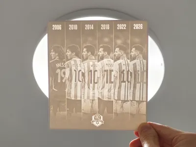 Messi Lithophane World Cup Argentina National Team