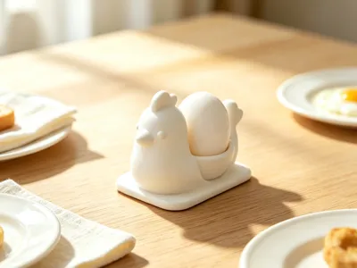 Breakfast companion, egg holder, essential for kids' breakfast