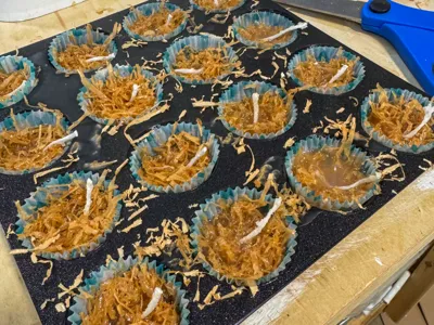 Mini Muffin Mold for Wax & Sawdust Fire Starters