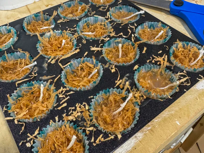 Mini Muffin Mold for Wax & Sawdust Fire Starters
