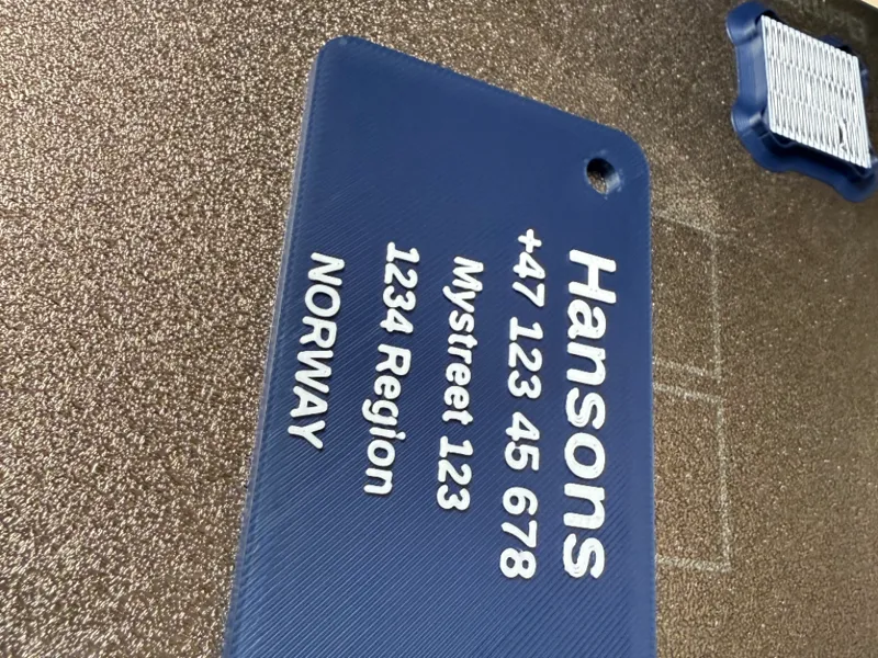 Customizable luggage tag