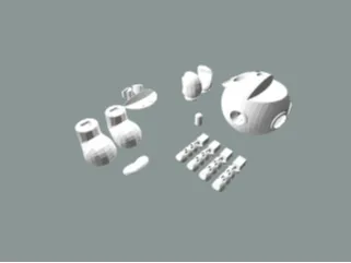 Pac-Man 3d print slight remix
