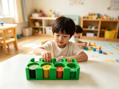 Educational Number Chip Organizer for Early Math Education