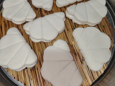 Lotus Leaf Bun, Steamed Bun, Flower Bun Molds, Petal Simulation Pastry, Light Clay Embossing Tool, Five-Petal Flower Pattern Shaping Tool