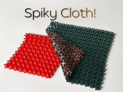 Spikey Stim Fabric - Sensory Fidget Print in Place