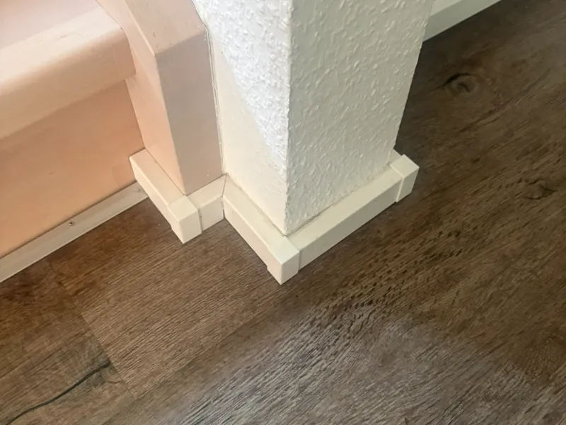 Parametric Baseboard Corner Protector (Any Angle)