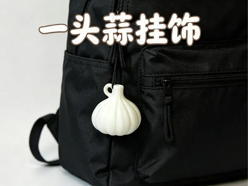仿真蒜挂饰 钥匙扣 尾料消耗 仅需11g 快速打印
