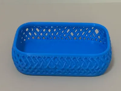 Imitation Rattan Openwork Small Storage Basket