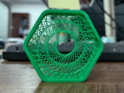 Hexagonal Archimedean Spiral Test Model
