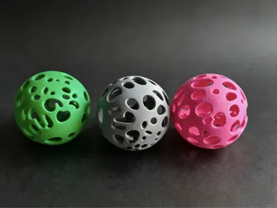Hollow parrot toy ball