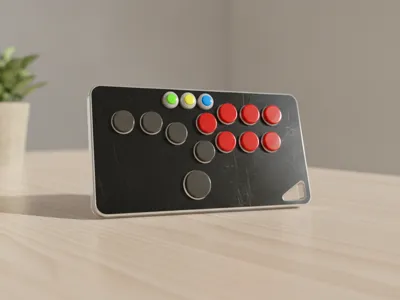 Low Profile Arcade Hitbox USB-C (RP2040 Zero)