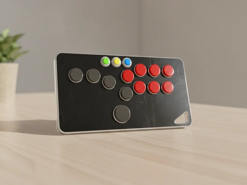 Low Profile Arcade Hitbox USB-C (RP2040 Zero)
