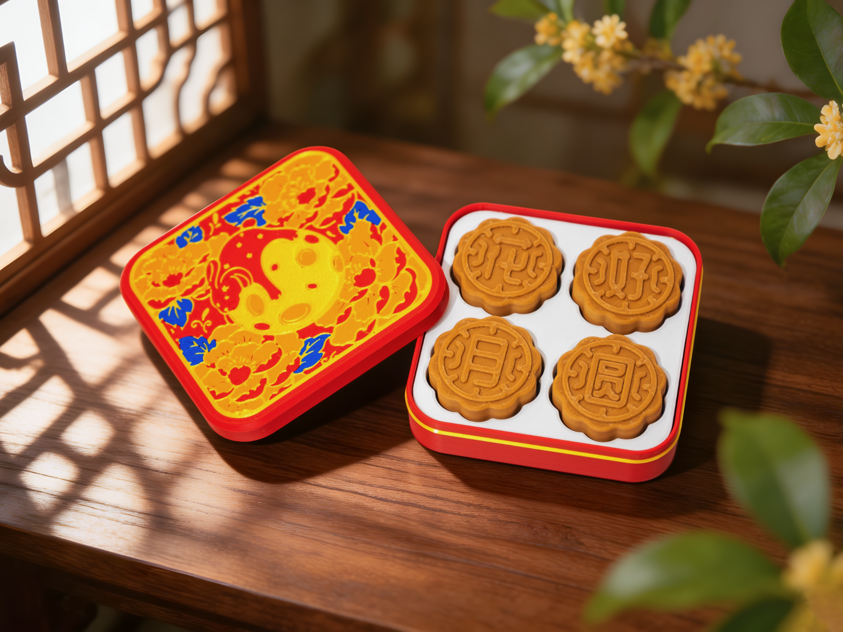 《花好月圆》中秋月饼礼盒解压玩具