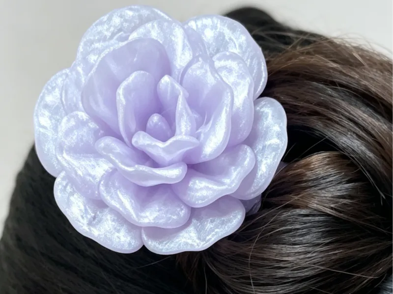 饰品系列-山茶花发簪 新中式花朵发簪 低支撑 | Camellia Hairpin