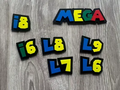 Lixiang Series Mario Cartoon Car Badge