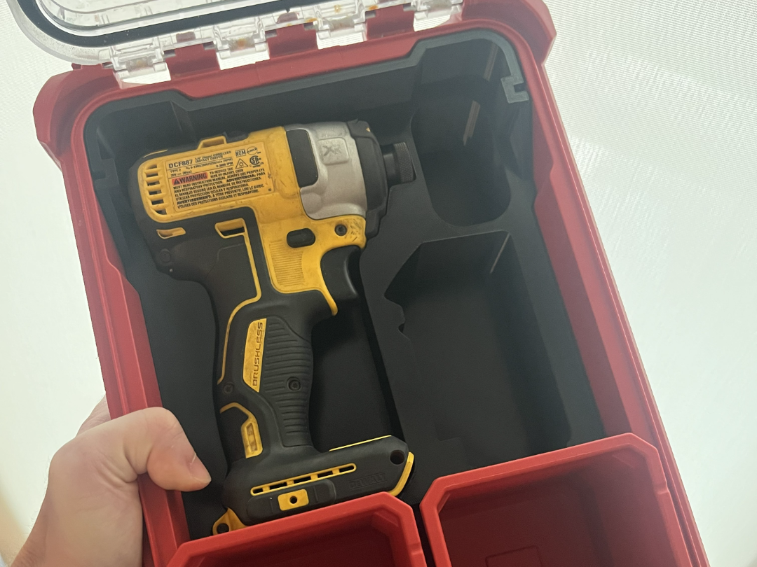 Milwaukee Packout Insert for Dewalt Impact DCF887