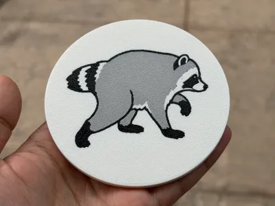 Jimothy Raccoon Coaster
