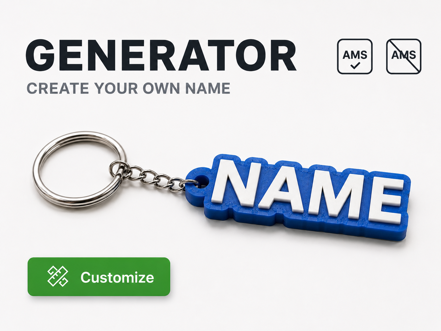 Customizable Name Keychain [Generator]