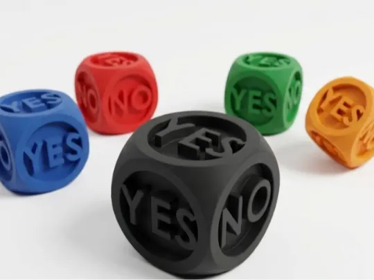 Dados de decisión Sí/No Juguete