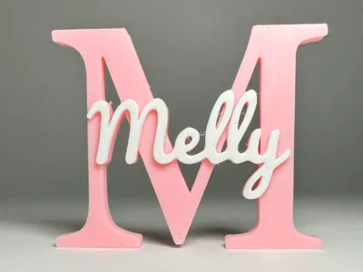 3D Name Plate - Melly