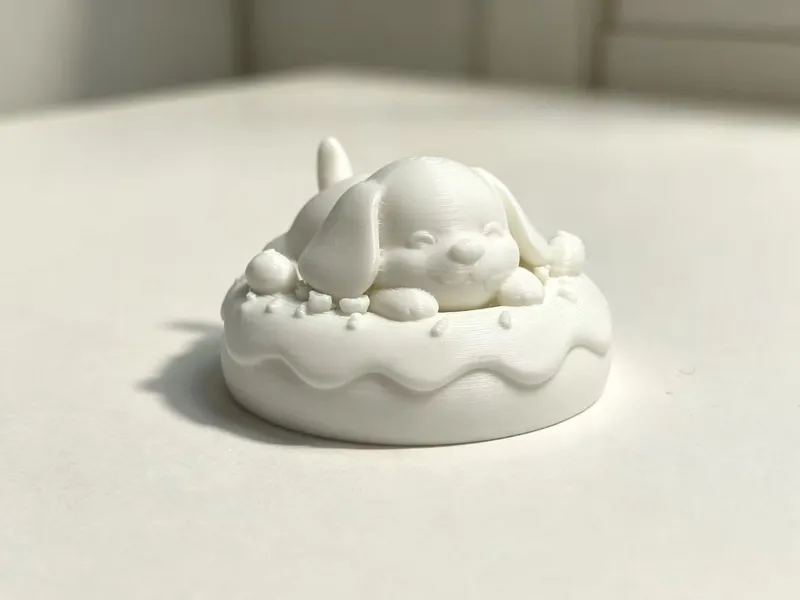 可爱的甜甜圈狗狗 手办 模型 摆件