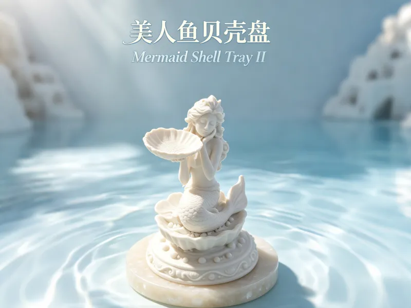 美人鱼盘子雕塑
