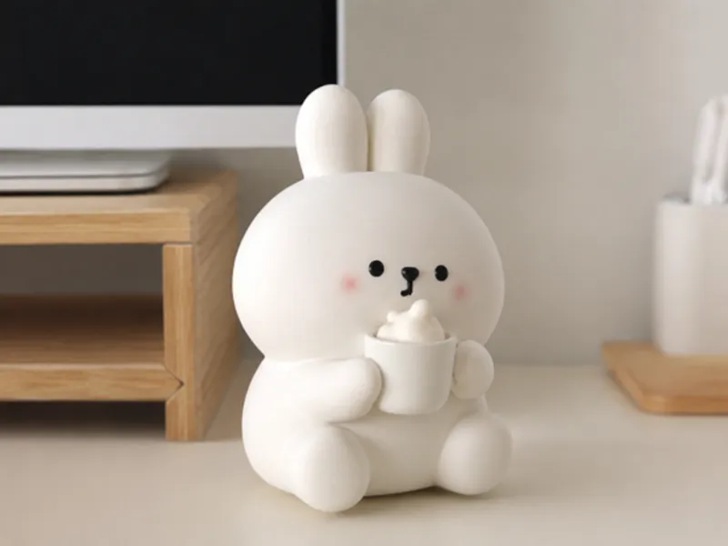 可爱兔子小摆件叁