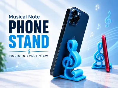 Musical Note Phone Stand