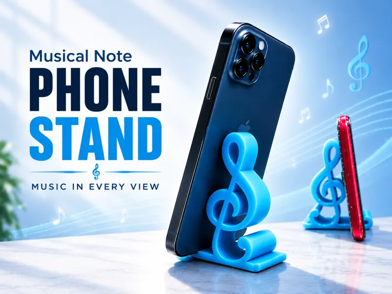 Musical Note Phone Stand