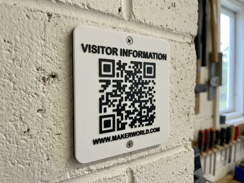 Parametric QR Code & Warehouse Tag Generator
