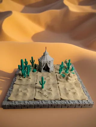 ბაზრის დახლების 3D ტერეინის ნაკრები thumbnail 2