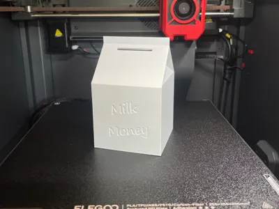 Piggy bank milk carton