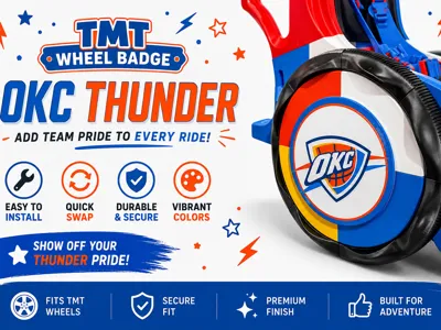 TMT Wheel Badge - OKC Thunder 225mm