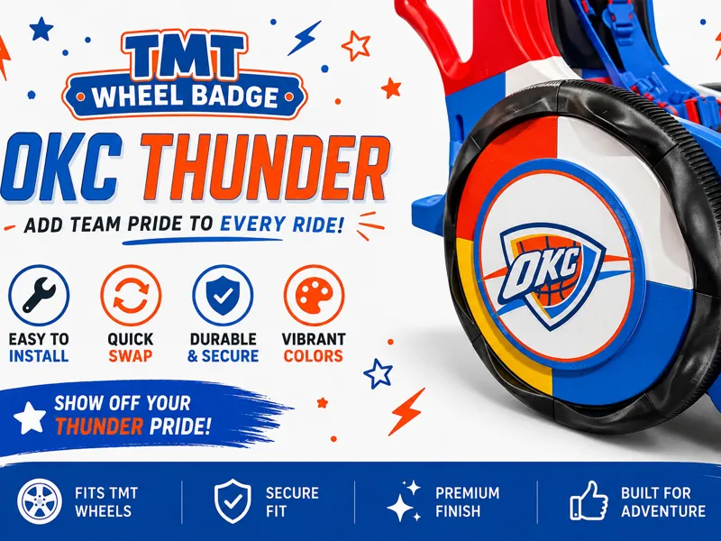 TMT Wheel Badge - OKC Thunder 225mm