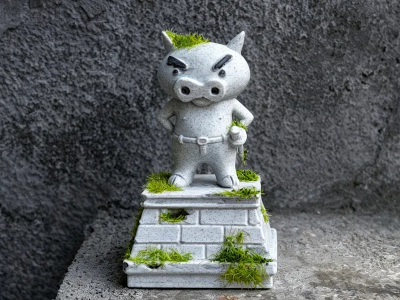 蜡笔小新 左卫门  雕塑
