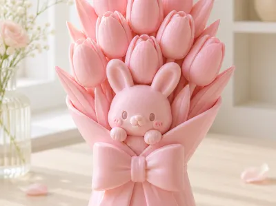 Bunny Tulip Bouquet
