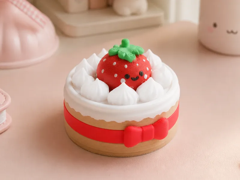 Strawberry Cake Clicker - Kawaii Fidget Toy