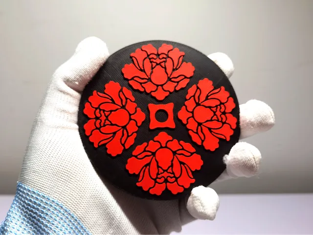 牡丹纹样 杯垫