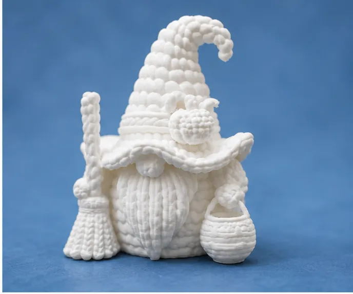 Halloween Witch Gnome – Single Color Print view 3