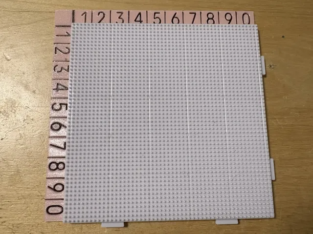 拼豆板增加数字标识