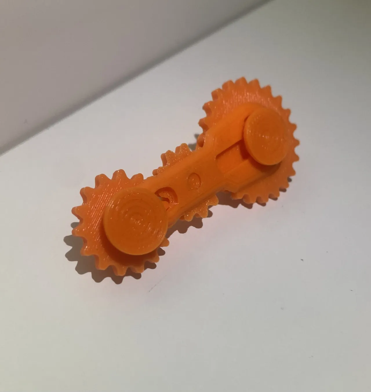 Fidget toy with gears view 3