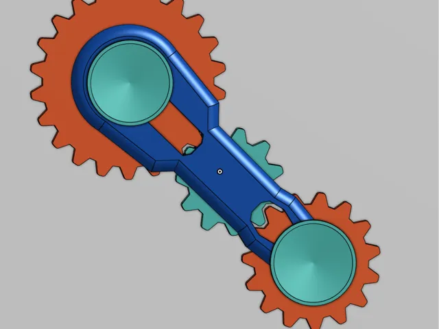 Fidget toy with gears