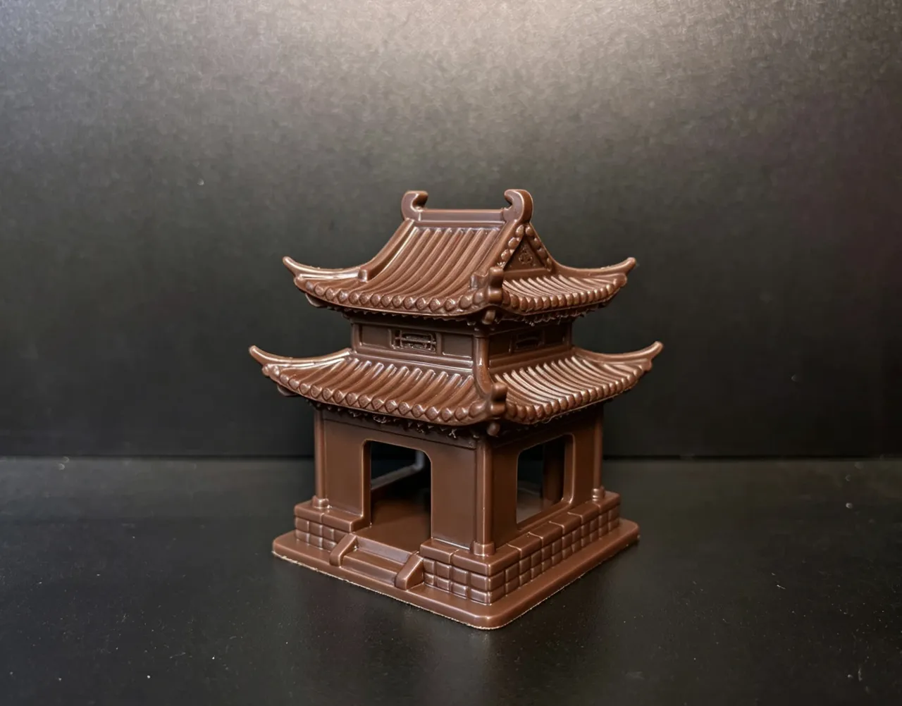 国风双层凉亭躲避屋 守宫 仓鼠鱼缸装饰 娃屋造景 view 2