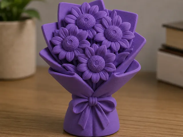 向日葵花束摆件