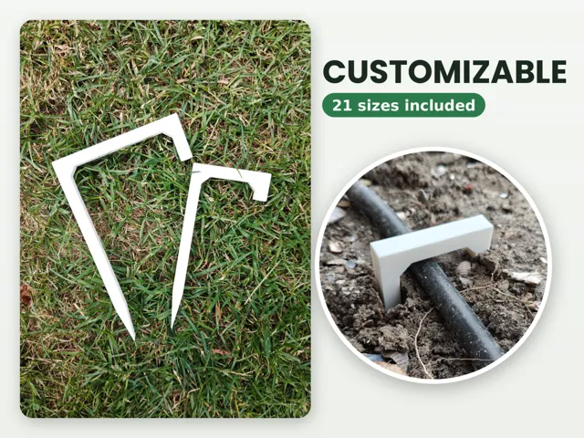 Customizable Garden Cable & Hose Stake Erdspieß
